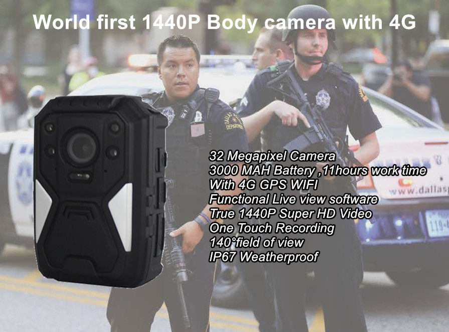 M510 1440P 5MP CMOS Law Enforcement Body Camera Ambarella A12A55